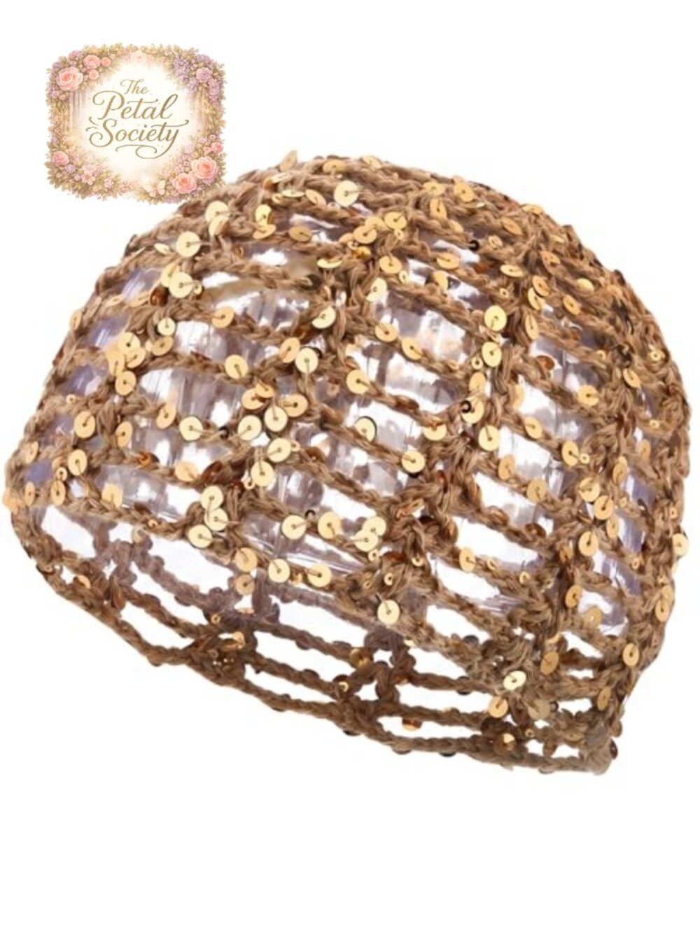 Sequin Crochet Beanie Boho Hollow Out Knit Hat Women Breathable